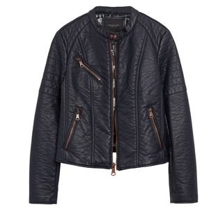 ANDREW MARC PERFORMANCE Florina Faux Leather Moto
